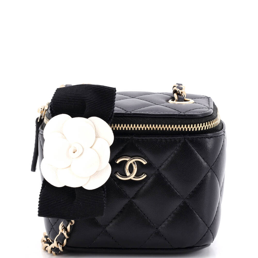 Chanel Camellia Bow Vanity Case With #269233C34B